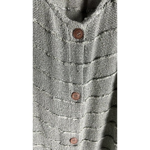 Vintage Staples Womens Rayon Gauzy Button Up Shoulder Pads Blouse‎ Made In USA M - Picture 6 of 12